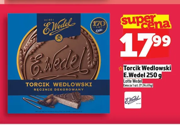 Torcik Wedlowski E.Wedel promocja w TOPAZ