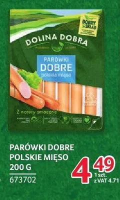 Parówki Dobre polskie mięso Dolina Dobra promocja w Selgros