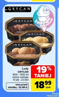 Lody Grycan promocja w Carrefour