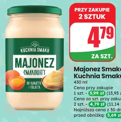 Majonez smakowity promocja w Dino
