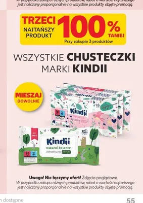 Chusteczki marki Kindii promocja w Kaufland