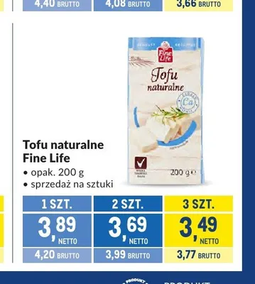 Tofu naturalne Fine Life promocja w Makro