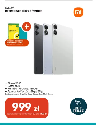 Tablet Xiaomi Redmi Pad Pro 6/128GB promocja w Max Elektro