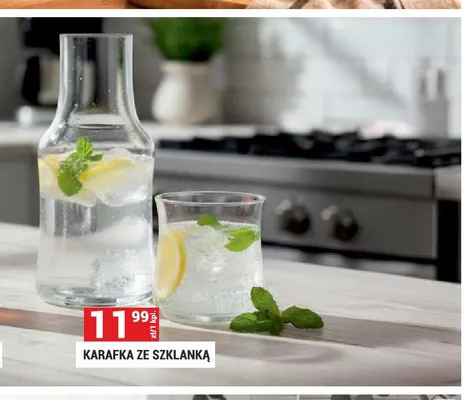 Karafka ze szklanką promocja w Merkury Market