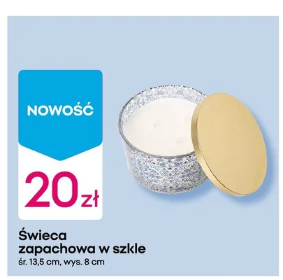 Świeca zapachowa w szkle promocja w Pepco
