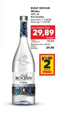 Wódka Biały Bocian 40% promocja w Kaufland