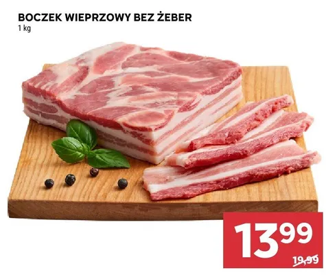 Boczek wieprzowy bez żeber promocja w Stokrotka