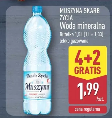 Woda mineralna lekko gazowana promocja w Aldi