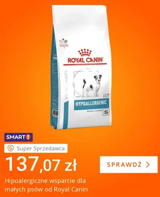 Karma dla psów Royal Canin Veterinary Hypoallergenic Small Dogs promocja w Allegro
