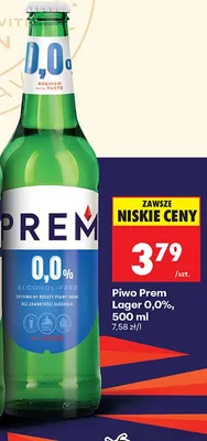 Piwo Premium Lager 0,0% promocja w Biedronka