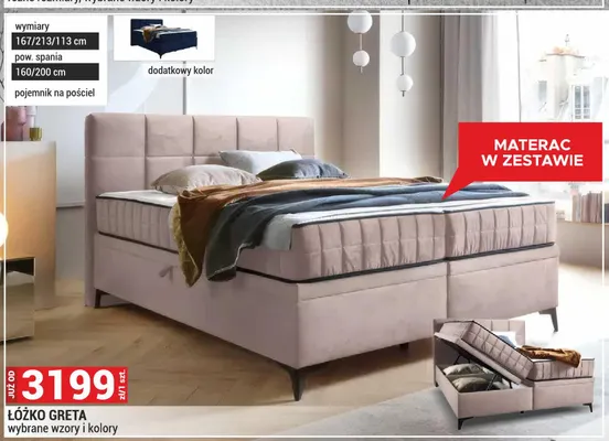 Łóżko Greta promocja w Merkury Market