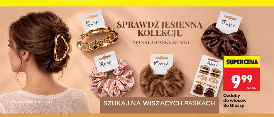 Ozdoby do włosów So Glossy promocja w Biedronka