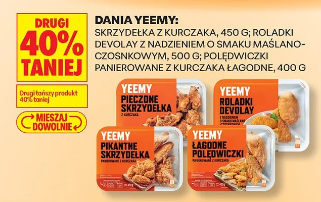 Dania gotowe, różne rodzaje DRUGIE -40% promocja w Biedronka