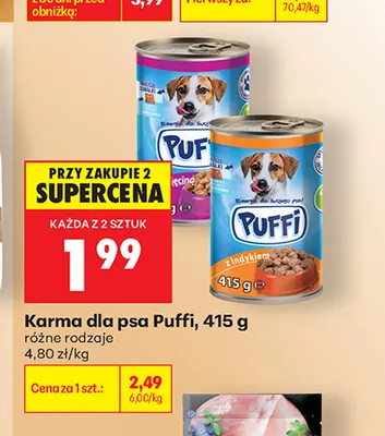 Karma dla psa Puffi promocja w Biedronka