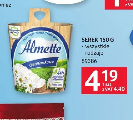 Serek Almette promocja w Selgros