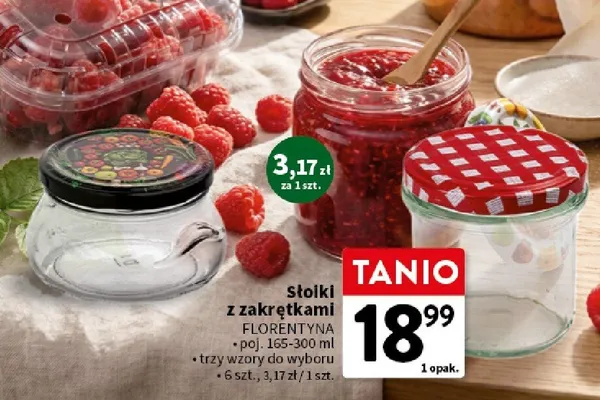 Słoiki z zakrętkami Florentyna promocja w Intermarche