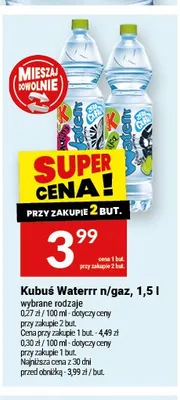 Kubuś Waterrr n/gaz promocja w Twój Market