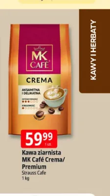 Kawa ziarnista MK Café Premium promocja w Leclerc
