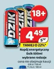 Napój energetyczny Dzik promocja w Delfin