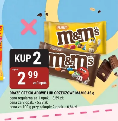 Draże czekoladowe M&M's 45g promocja w bi1