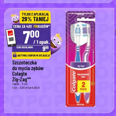 Szczoteczka do mycia zębów Colgate Zig-Zag promocja w POLOmarket