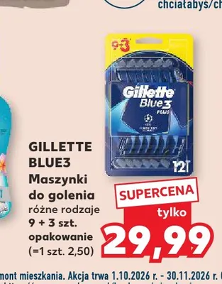 Maszynki do golenia Gillette Blue3 promocja w Kaufland