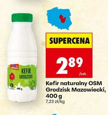 Kefir naturalny OSM Grodzisk Mazowiecki promocja w Biedronka