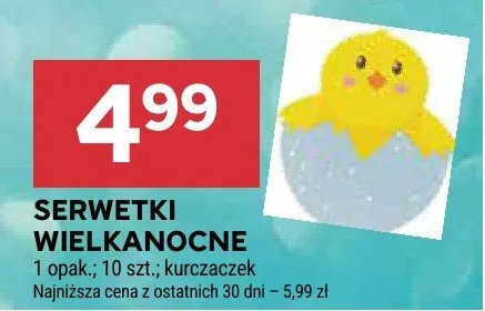 Serwetki wielkanocne promocja w Stokrotka