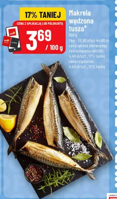 Makrela wędzona tusza promocja w POLOmarket