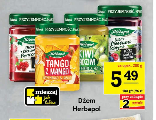 Dżem z owocami leśnymi Herbapol promocja w Gram Market