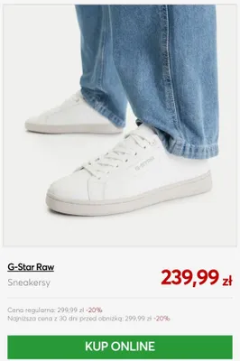 Sneakersy G-Star Raw promocja w eobuwie.pl