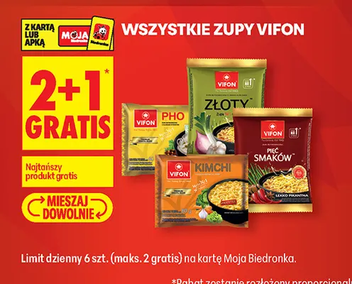 Zupa Pięć Smaków Vifon promocja w Biedronka