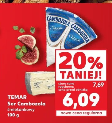 Ser Cambozola śmietankowy Temar promocja w Kaufland