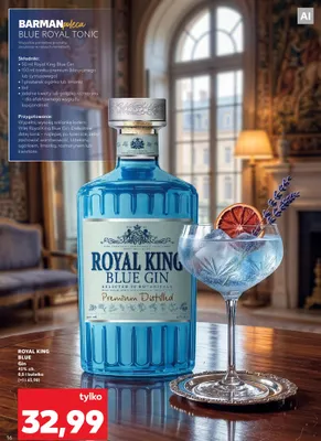 Gin Royal King Blue promocja w Kaufland