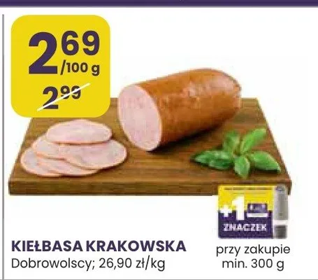 Kiełbasa krakowska promocja w Stokrotka