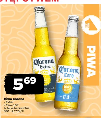 Piwo bezalkoholowe Corona Cero promocja w Netto