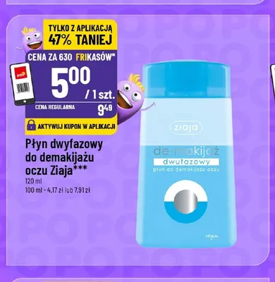 Płyn dwufazowy do demakijażu oczu Ziaja promocja w POLOmarket