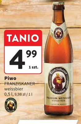 Piwo Franziskaner Weissbier promocja w Intermarche