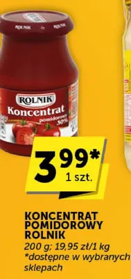 Koncentrat pomidorowy Rolnik promocja w Euro Sklep