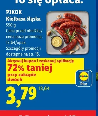 Kiełbasa śląska Morliny promocja w Lidl