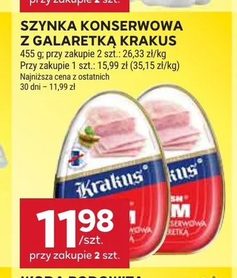 Szynka konserwowa z galaretką Krakus promocja w Stokrotka