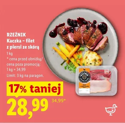 Kaczka - filet z piersi ze skórą Rzeźnik promocja w Lidl