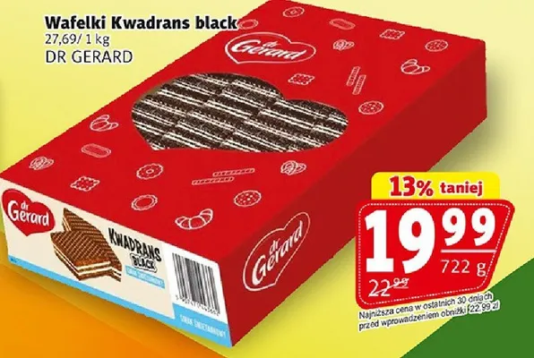 Wafelki Kwadrans black promocja w Prim Market