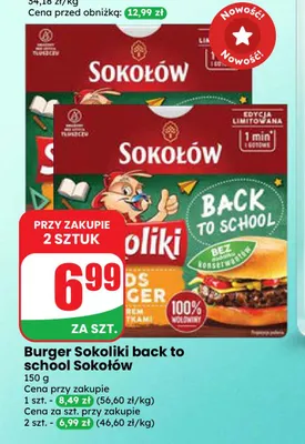 Burger Sokoliki back to school Sokołów promocja w Dino