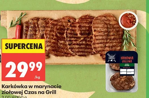 Karkówka w marynacie ziołowej Czas na Grill promocja w Biedronka