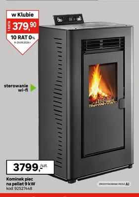 Kominek piec na pellet promocja w Leroy Merlin