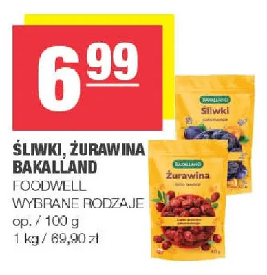 Śliwki Bakalland promocja w SPAR