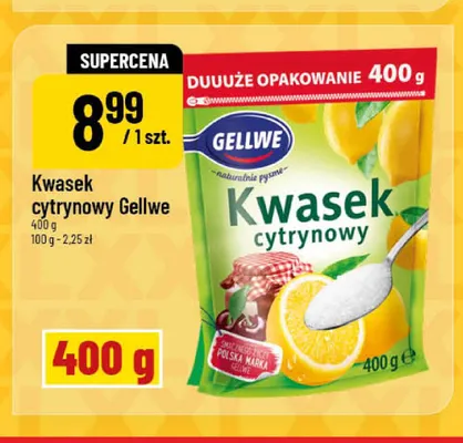 Kwasek cytrynowy Gellwe promocja w POLOmarket