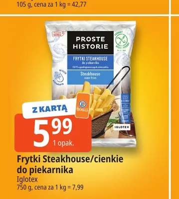 Frytki cienkie do piekarnika Proste Historie promocja w Leclerc