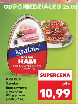 Szynka konserwowa z galaretką Krakus promocja w Kaufland